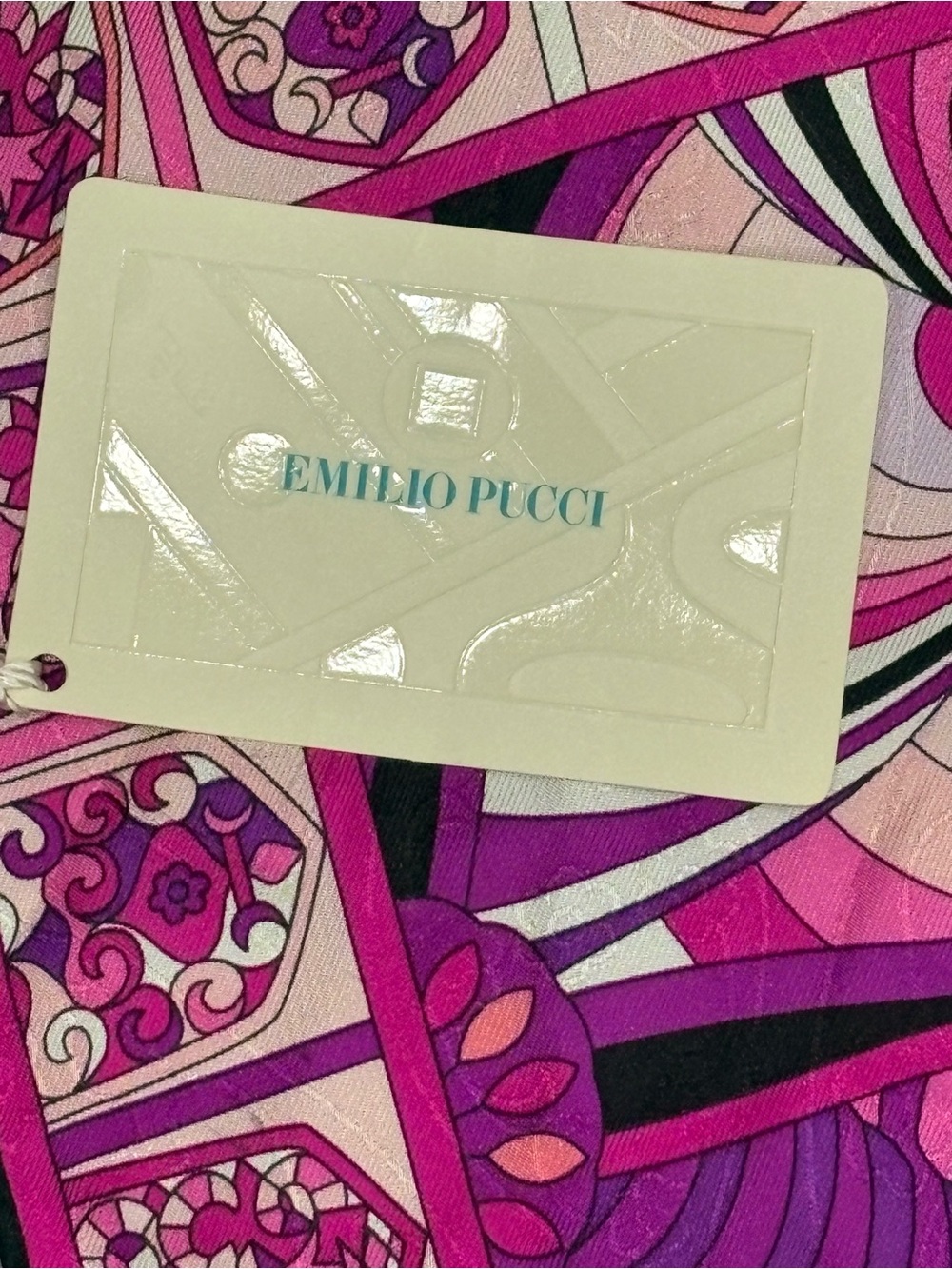 STUNNING RARE EMILIO PUCCI 100% JACQUARD SILK SCARF IN ICONIC PRINT 34”x34” - Picture 5 of 8